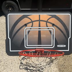 Lifetime Basketball Backboard & Rim And 