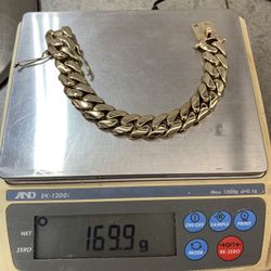 Gold Cuban Thick Bracelet