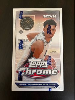 Topps chrome 2023/2024 23/24 Hobby Box Victor Wembanyama rookie year nba wemby