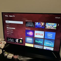 TCL 50” Roku smart TV