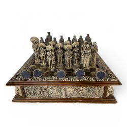 Vintage Mexican Revolution chess set