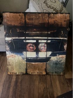 Wall decorative frame ( mustang )