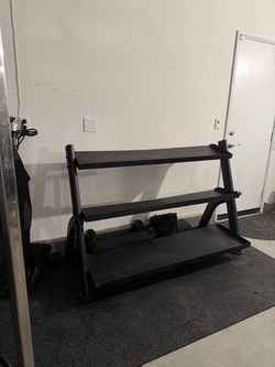 3-Tier Dumbbell / kettlebell Weight Rack