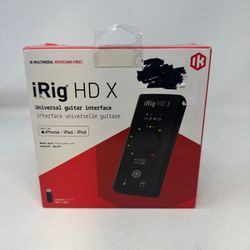 New IK Multimedia iRig HD X Universal Guitar Interface USB-C 24-bit/96kHz