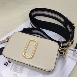 Marc Jacobs Snapshot Crossbody – Cloud White Multi | Brand New w/ Dust Bag