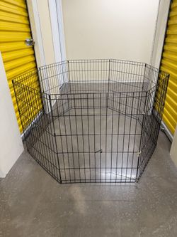 New World Foldable Collapsible Rabbit Dog Exercise Pen 30" High Black