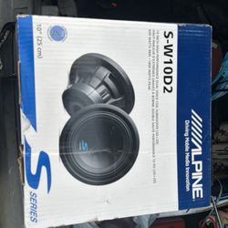 10” Single 2ohm ALPINE Subwoofer 