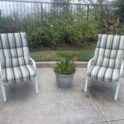2 Chairs With Cushions 