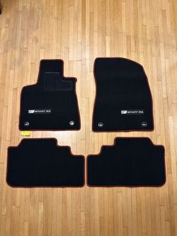 2016-2022 Lexus (PT(contact info removed)1-22) Carpet Floor Mats - Black With Red Serging