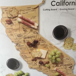 California States With landmarksCutting Board/wall Decor