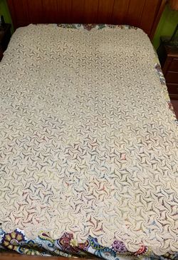Hand crocheted bedspread