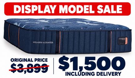 Stearns & Foster Lux Estate Medium Mattress – King Size – Display Model