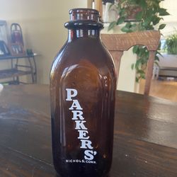 Milk Bottle, Parker’s Dairy, Nichols CT