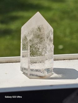 🔮 CLEAR QUARTZ TOWER – 2 INCHES OF PURE VIBES – 1.3 OZ – LOCAL PICKUP CLE ONLY! 🔮
