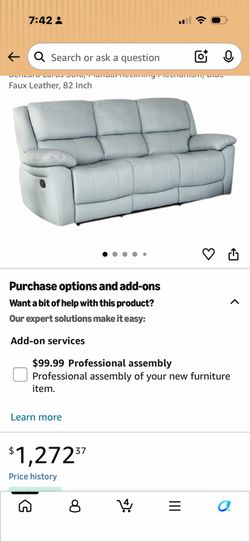Leather recliner, Abel chair