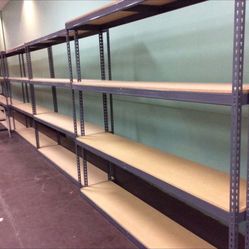 Shelving 96 in W x 18 in D Industrial Boltless Warehouse Storage Racks Stronger Than Homedepot Lowes And Costco Delivery Available
