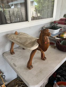 Antique Camel Foot Stool