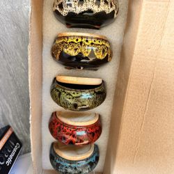 Brand New Beautiful Pot Planters/ Candle Holder - Set Of 5