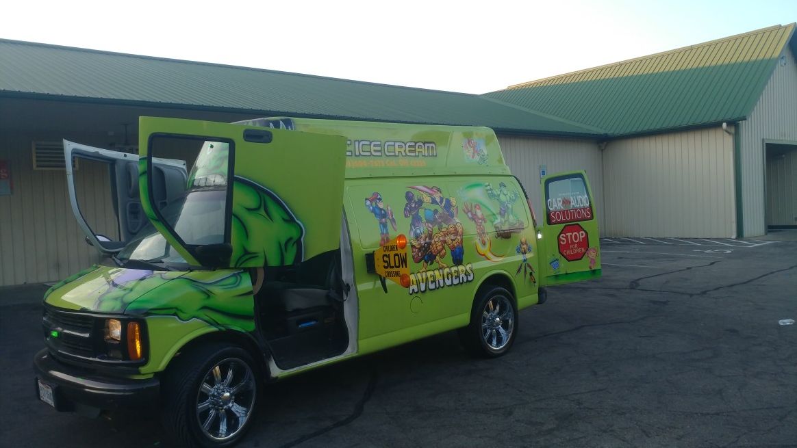 Incredible Hulk ice cream truck