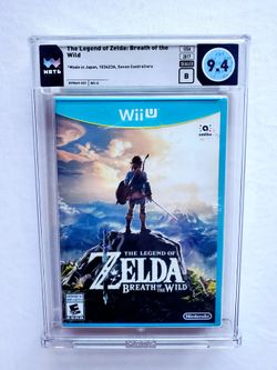 ZELDA Breath of the Wild MISPRINT Nintendo Wii U - WATA 9.4 B - RARE 1st PRINT! 
