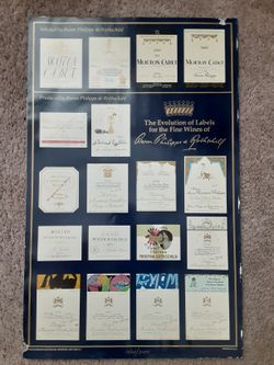 Philippe Rothschild Wine Label Poster 