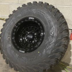 On-Sale METAL FX 15x8 Or 15x10 Beadlock Wheels & 35x10-15 Tires For 4 5 6 Lug UTV SXS (We Finance)