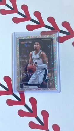 Topps 2025-26 NBA Hoops Dylan Harper #7 Spurs Pixel Burst Rookie Parallel