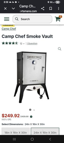 Camp chef Smoke vault smoker hot or cold