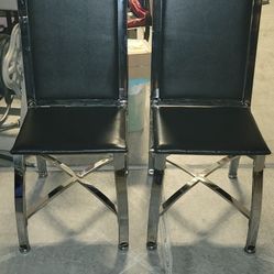 Chrome Glass Table Top Iron Table And Chairs Dining Kitchen Living Room Set