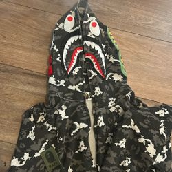 Bape Digital Camo Zip Up Black Authentic 