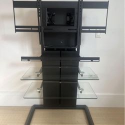BDI Totem 9930 TV Stand with extra shelf 