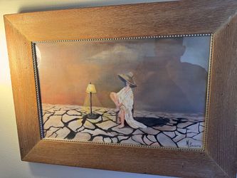 Framed oil paint on canvas original artwork