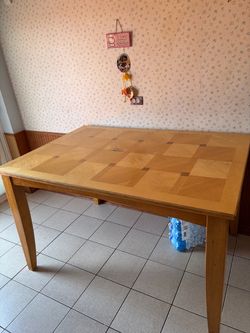 HEAVY SOLID WOOD TABLE
