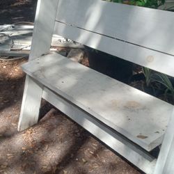 Hard Wood Bench And Plant Stand Or Table Well Made 