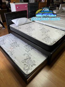 Twin deluxe mattress Colchon y tambor nuevo new trundle cama Bonita