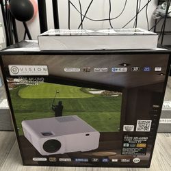 E-Vision 6500 4K UHD Projector & Motorized Projection Screen