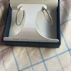 Sterling Silver Earrings Hoops