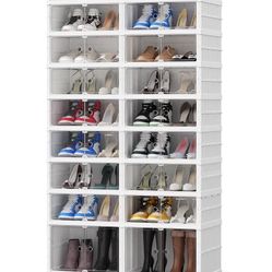 NEW IN BOX Shoe Cabinet Organizer 9 Tiers 36 Pairs, Large Shoe Rack