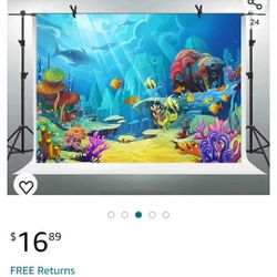 Under The Water . Sea Backdrop