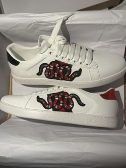 Gucci Ace Embroidered Snake Sneakers