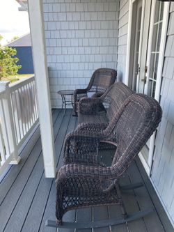 4 piece wicker patio set