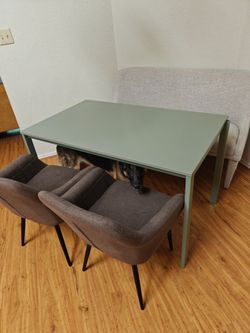 Moving sale dining table, bench and chair