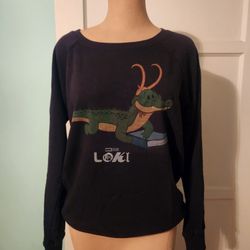 MARVEL STUDIOS Alligator LOKI Women's Sweatshirt Size Small