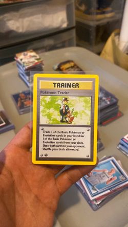Pokémon Trader #077 Base Set 1st Edition NM Trainer Pokémon Card