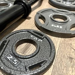 BRAND NEW Olympic Black Curl Bar With Pairs From 5s To 35s