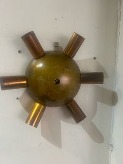 Time Traveler; Untested Midcentury Sputnik Ceiling Light Fixture:
