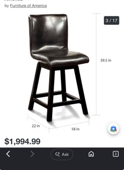 2 Countertop chairs and FREE table