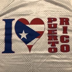 🇵🇷 I ❤️ Puerto Rico Flag Design White Tank Top