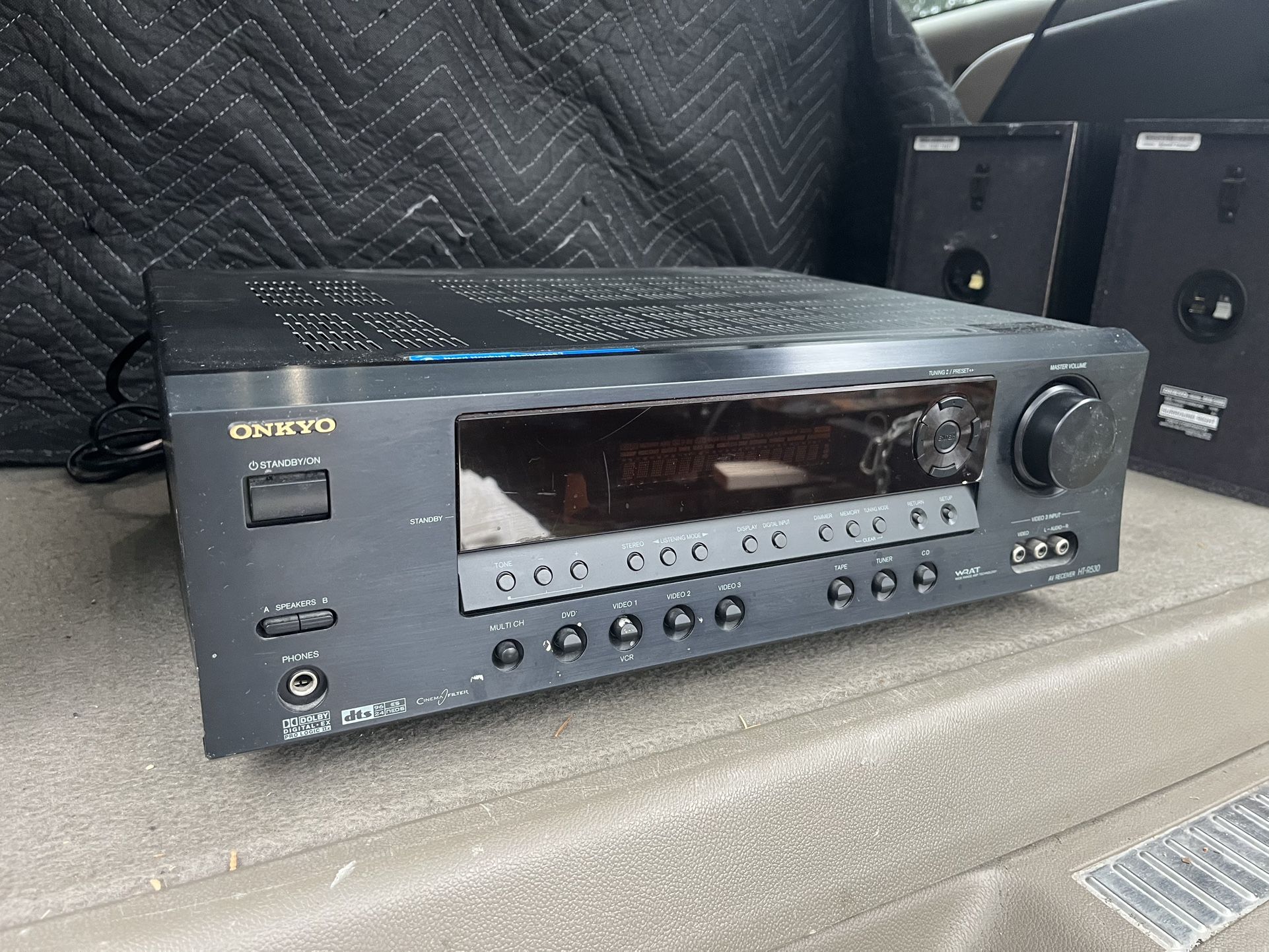 ONKYO AV Receiver and Surround Sound Speakers