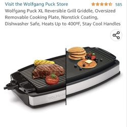 Wolfgang Puck reversible grill/griddle 